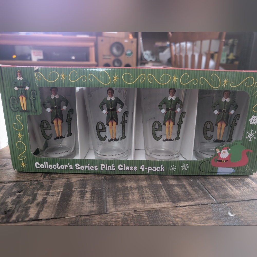 Elf Collector's Series Pint Glass 4-Pack